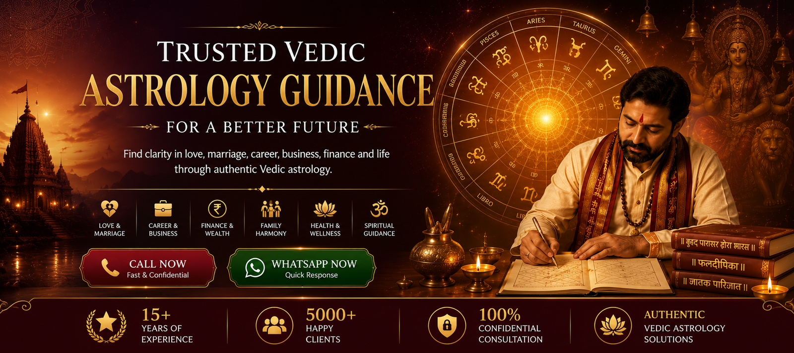Vedic astrologer providing trusted astrology guidance at Navadurga Jyotishalaya